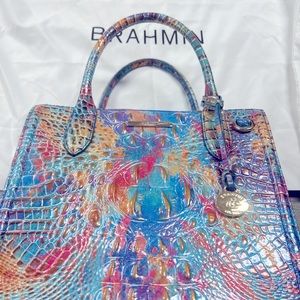 Brahmin Small Caroline Crush Melbourne Genuine Leather Purse